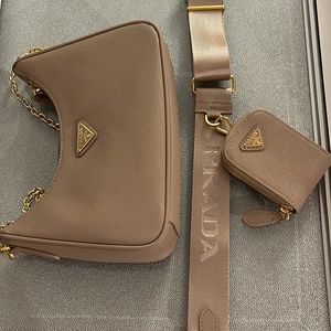 - Prada re-edition leather